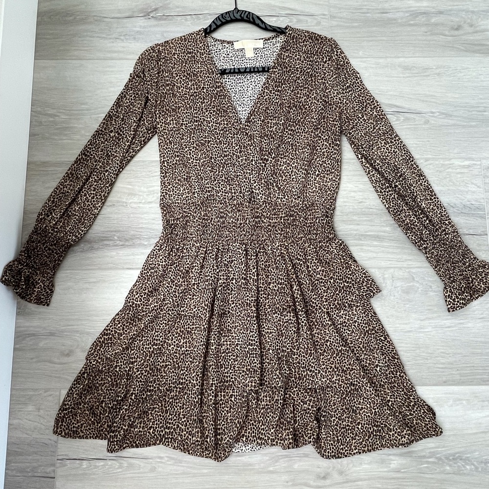 Michael Kors Leopard Mini Dress - S